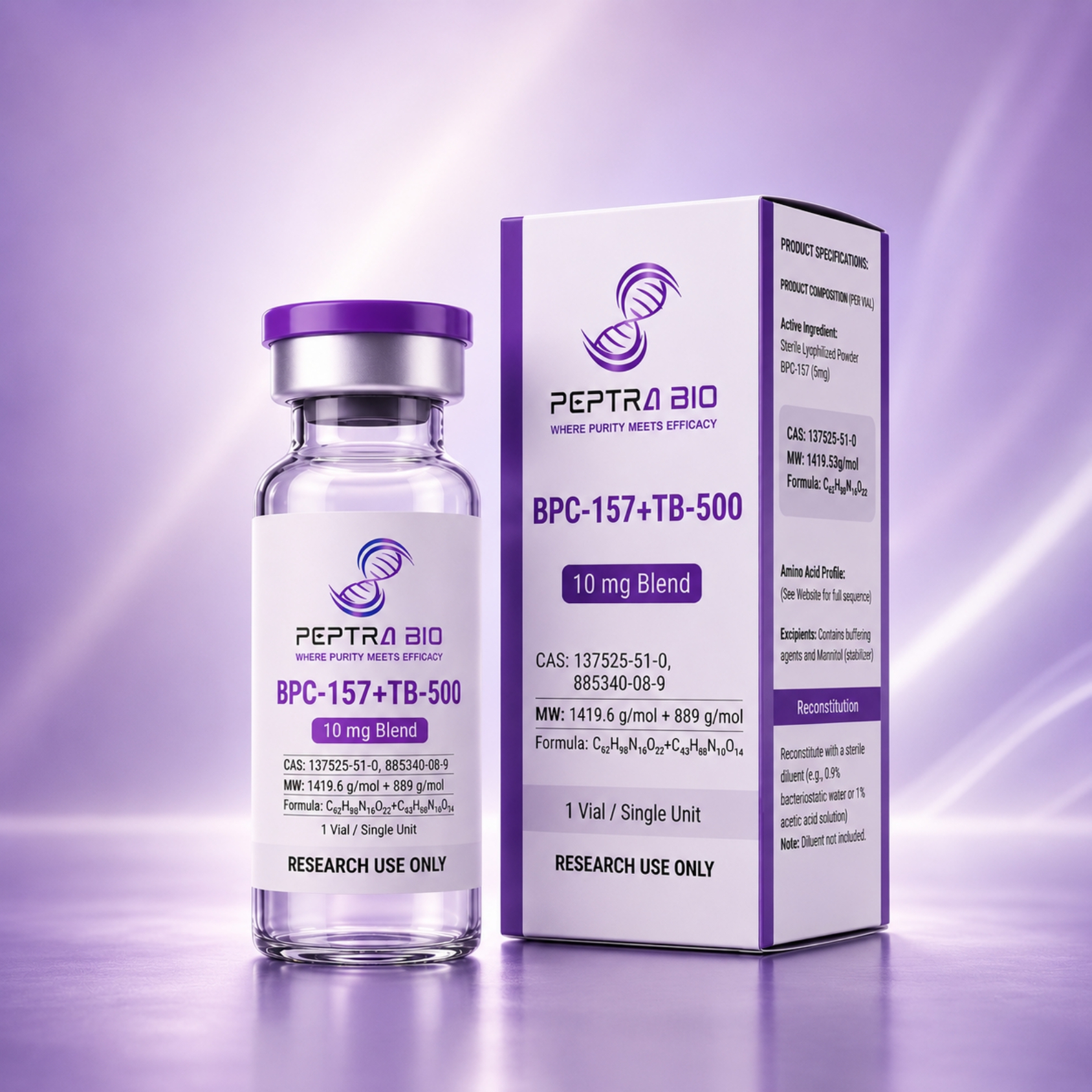 Peptrabio – BPC-157 + TB-500 Blend